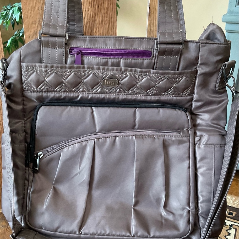 Lug Ace Convertible Tote. Walnut color. EUC